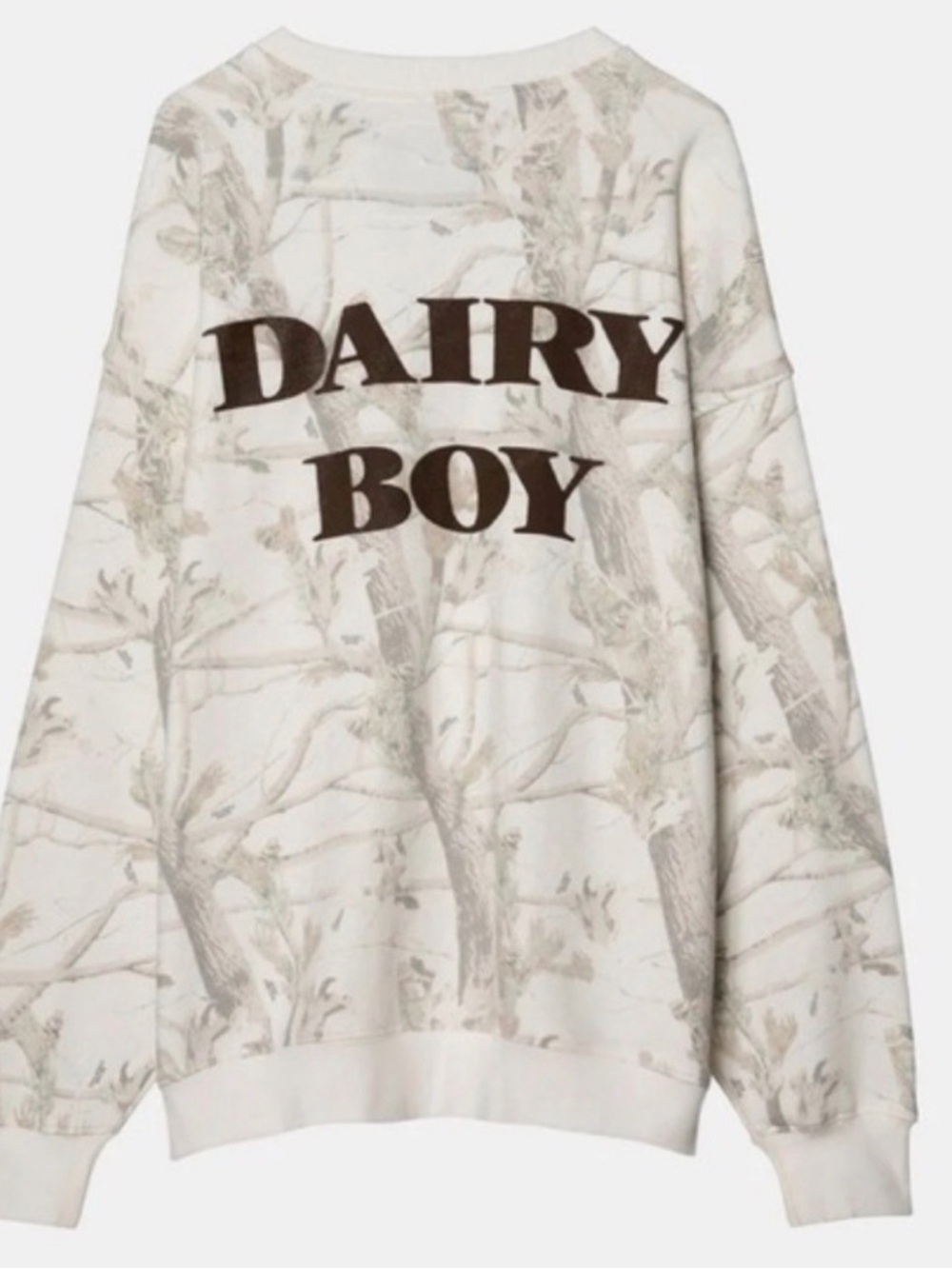 Dairyboy Woodland Camo Crewneck